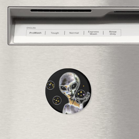 Glühende Alien - Magnet (In Situ (Geschirrspüler))