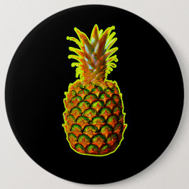 Glühende Ananas Button