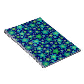 Glühende Aquarellgalaxie Notizblock (Rechte Seite)