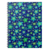 Glühende Aquarellgalaxie Notizblock (Vorderseite)