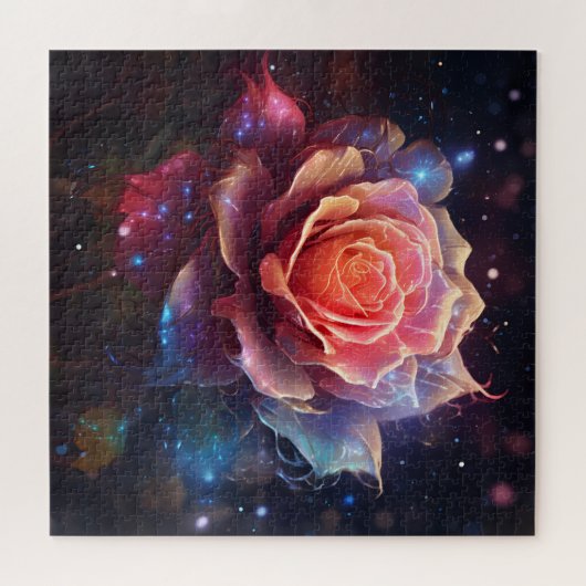 Glühende ätherische Rose Puzzle (Horizontal)