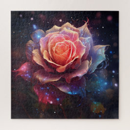 Glühende ätherische Rose Puzzle
