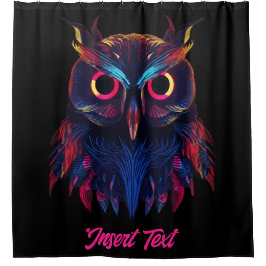 Glühende Augen Duschvorhang (Vorderseite)