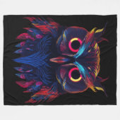 Glühende Augen Fleecedecke (Vorderseite (Horizontal))