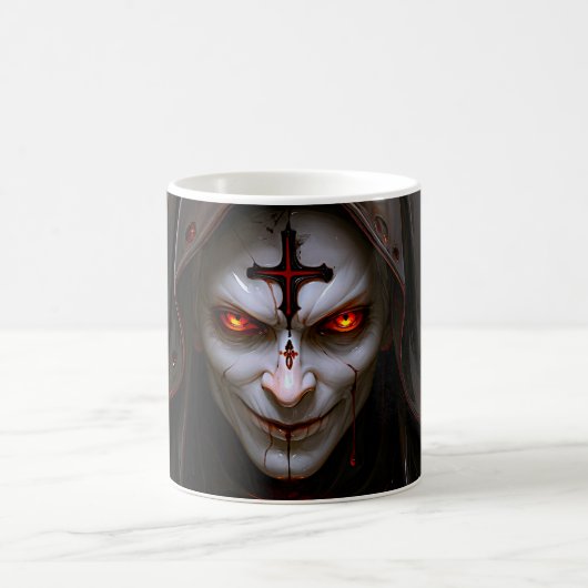 Glühende Augen Kaffeetasse (Mittel)