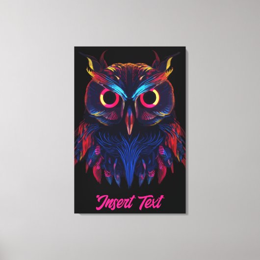 Glühende Augen Leinwanddruck (Vorderseite)