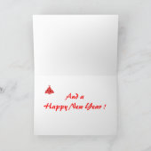 Glühende Bäume frohe Weihnachten (Innenseite)