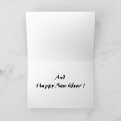 glühende Baumhappy Holidays Feiertagskarte (Innenseite)