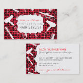 Glühende bezaubernde Friseursalon-Visitenkarten Visitenkarte (Vorne/Hinten)