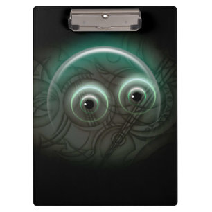 Glühende Blasen-Cartoon Klemmbrett