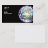 Glühende Blitz-Ball-Karte Visitenkarte (Vorne/Hinten)