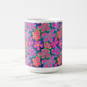 Glühende Blume 🌸 Kaffee Tasse 15oz (Mittel)