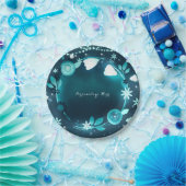 Glühende Blume Night Garden Hochzeit Empfang Pappteller (Party)