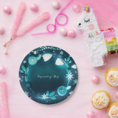 Glühende Blume Night Garden Hochzeit Empfang Pappteller (Party)