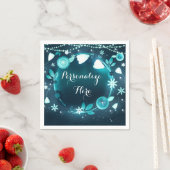 Glühende Blume Night Garden Hochzeit Empfang Serviette (Beispiel)