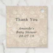 Glühende Butterfly Fairy Baby Dusche Geschenkanhänger (Rückseite)