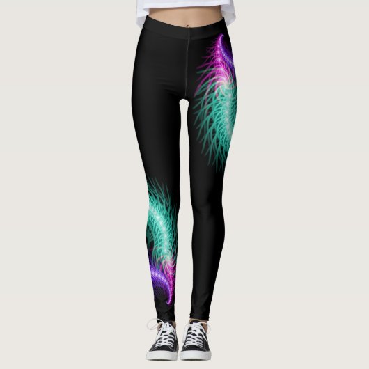 Glühende Catipillar-Leggings Leggings (Vorderseite)