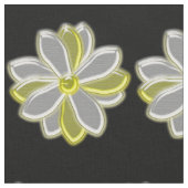 Glühende Daisy-Blume Gemustertes Floß Stoff (Nahaufnahme)
