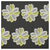 Glühende Daisy-Blume Gemustertes Floß Stoff (Muster)