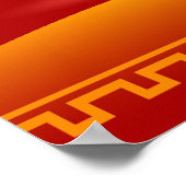 Glühende Dekorationsleuchten Poster (Ecke)