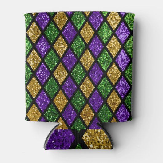 Glühende Diamanten, festlicher Hintergrund Dosenkühler (Vorderseite)