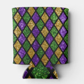 Glühende Diamanten, festlicher Hintergrund Dosenkühler (Rückseite)