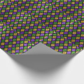 Glühende Diamanten, festlicher Hintergrund Geschenkpapier (Ecke)