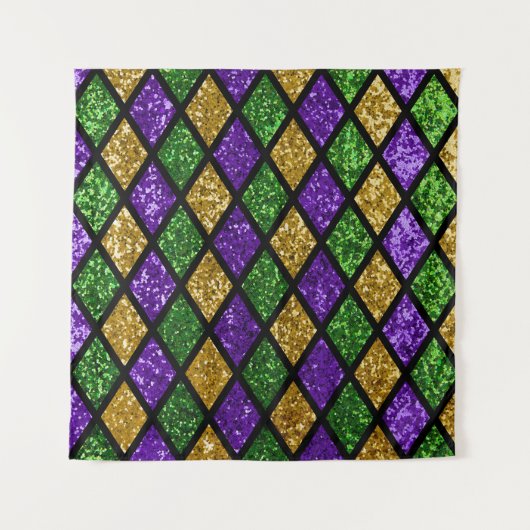 Glühende Diamanten, festlicher Hintergrund Wandteppich (Vorderseite)