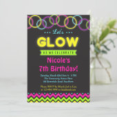 Glühende Einladung / Glühen in dunkler Einladung (Stehend Vorderseite)