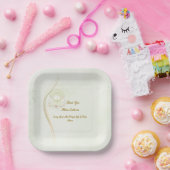 Glühende Engel Tauf-Papierplatten Pappteller (Party)