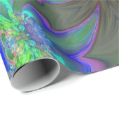 Glühende Explosion der Farbe, abstraktes Geschenkpapier (Rolleneckpunkt)