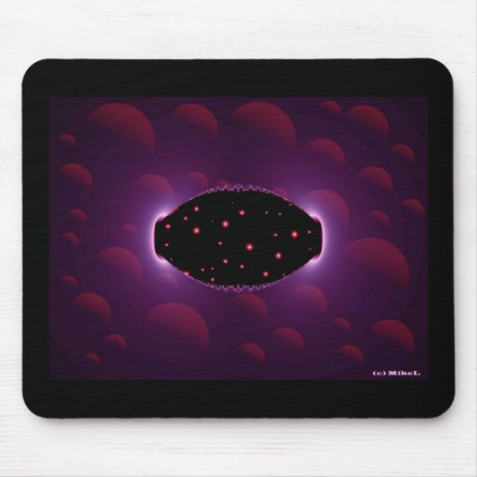 Glühende Fantasieform Mousepad (Vorne)