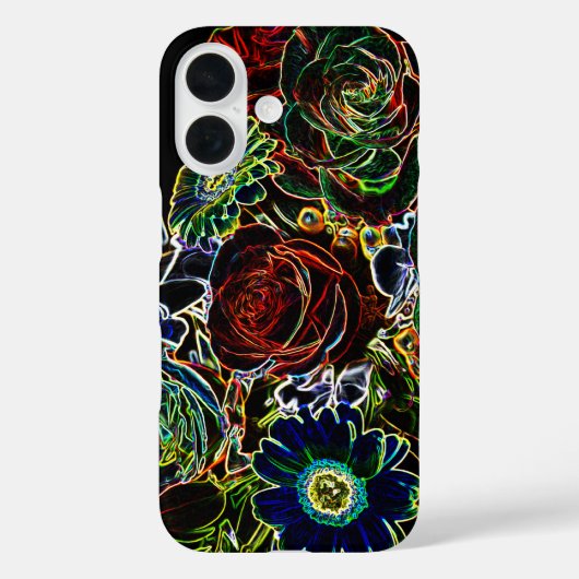 Glühende farbenfrohe Blume Bouquet Case-Mate iPhone Hülle (Rückseite)