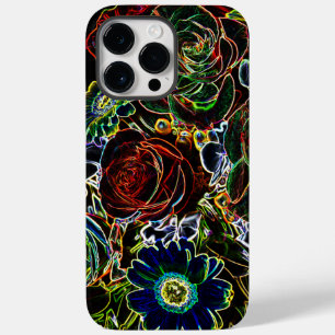 Glühende farbenfrohe Blume Bouquet Case-Mate iPhone 14 Pro Max Hülle