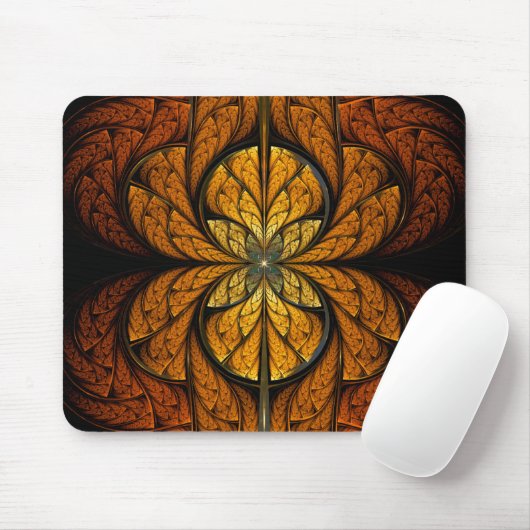 Glühende Feathers Fraktal Art Mousepad (Mit Mouse)