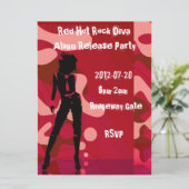 Glühende Felsen-Diva III Einladung (Stehend Vorderseite)