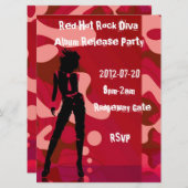 Glühende Felsen-Diva III Einladung (Vorne/Hinten)