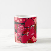 Glühende Felsen-Diva-Lippen VI Kaffeetasse (Mittel)