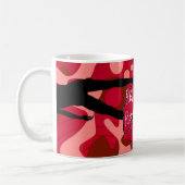 Glühende Felsen-Diva-Lippen VI Kaffeetasse (Links)