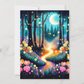 Glühende Fireflies Abenteuer Geburtstag Einladung (Rückseite)