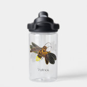 Glühende Firefly Lampyridae Personalisiert Trinkflasche (Rückseite)