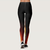 Glühende Flammen Leggings (Rückseite)