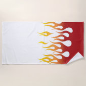 Glühende Flammen Strandtuch (Vorderseite)