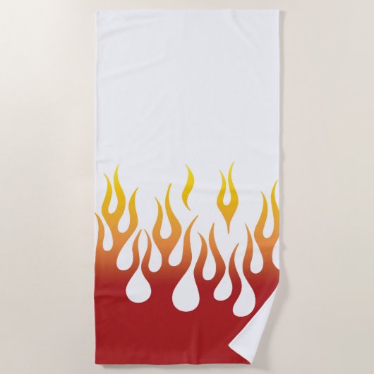 Glühende Flammen Strandtuch (Vorderseite)