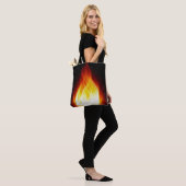 Glühende Flammen-Tasche Tasche (Am Model)