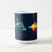 Glühende Flüssigkeitstropfen Kaffeetasse (Mittel)