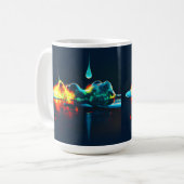 Glühende Flüssigkeitstropfen Kaffeetasse (Vorderseite Links)