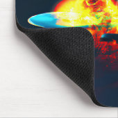 Glühende Flüssigkeitstropfen Mousepad (Ecke)
