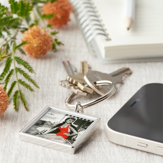 Glühende Frau Schlüsselanhänger (Seite)