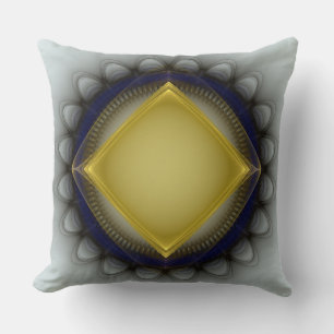 Glühende geometrische Ornament Kissen